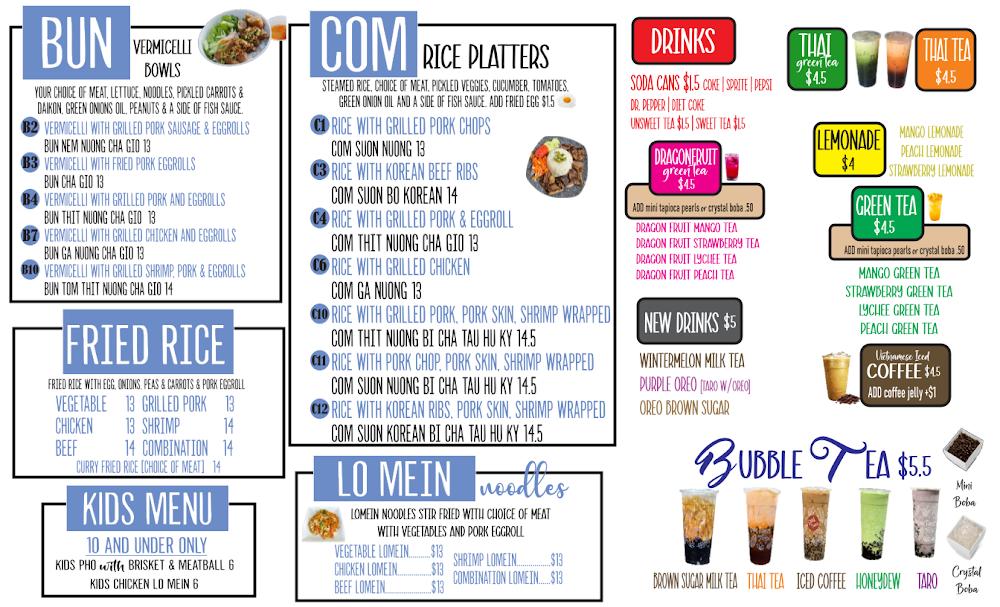 Phở King Menu image 2