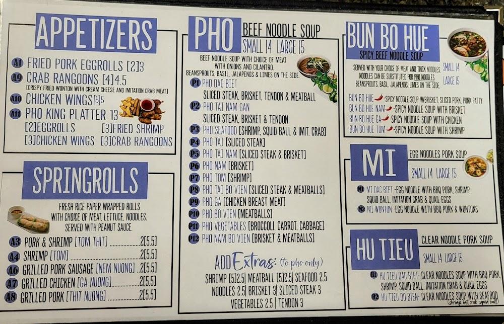 Phở King Menu image 3